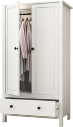 2 Door Wardrobe, Armoire with Drawer for Bedroom